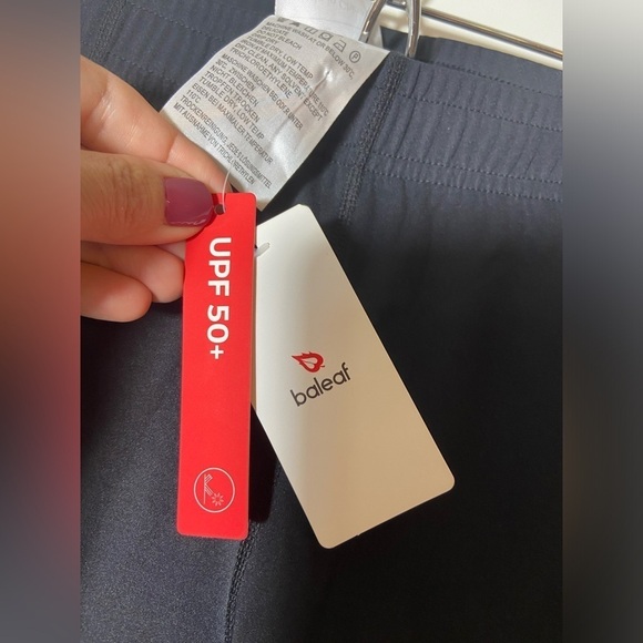 BALEAF Leggings Size L Tights Black Equestrian Patch SPF 50+ New - Picture 4 of 9